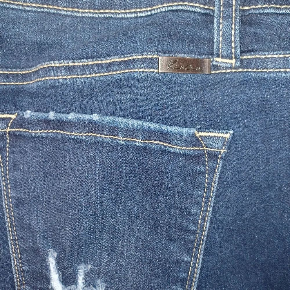 KanCan Cuffed Bermuda Mid Rise Jean Shorts Women's Sz 31